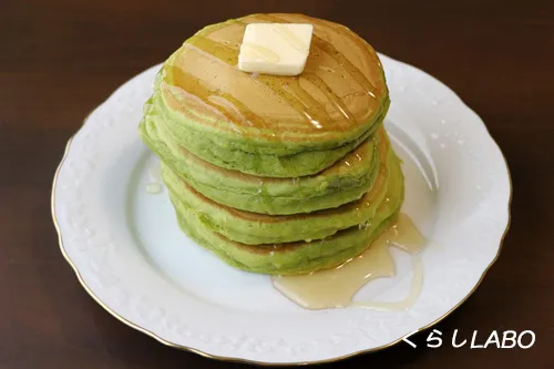 1日分のケール青汁で作ったパンケーキ